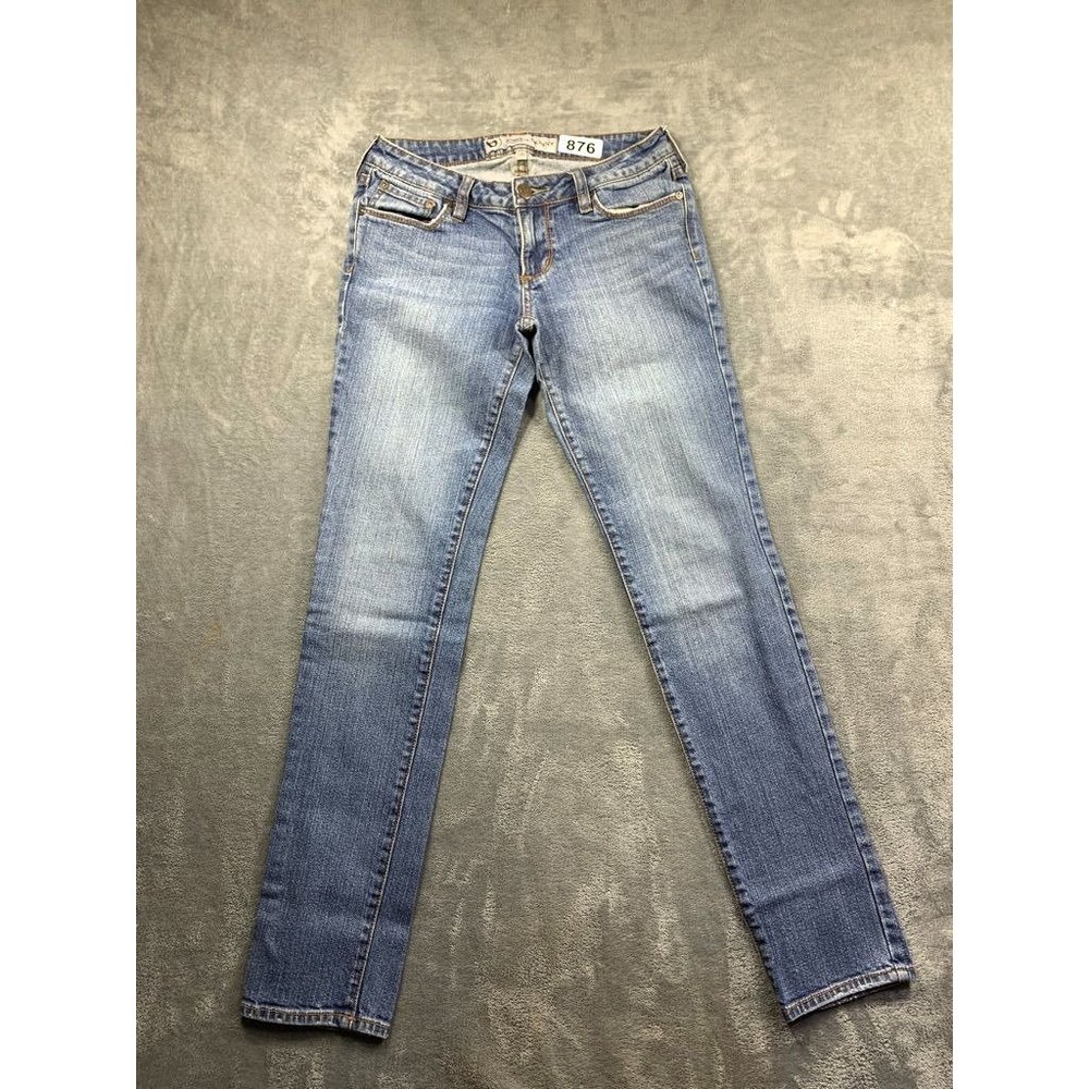 Women Super Skinny Low Rise Jeans By Bullhead Size 5r (876)